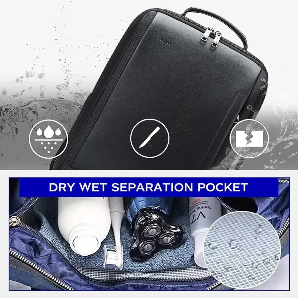 Business Smart 15.6 Inch Laptop Backpack Convertible Expandable Anti-Theft